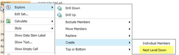cognos workspace advanced